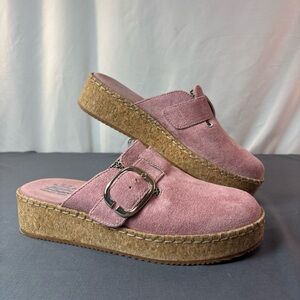 Bobs From Skechers Rosey Rise On Parade Clogs Women's 9 Rose Memory Foam Cork